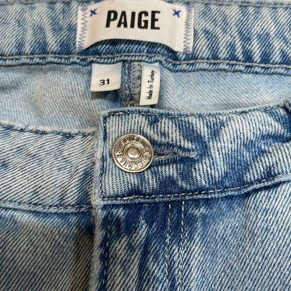 PAIGE Noella Straight Leg Raw Hem In Doretta Destructed SZ 31 - Picture 5 of 8